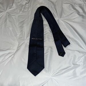 Beau Brummel Soho Navy Dot Hand Made Silk Tie